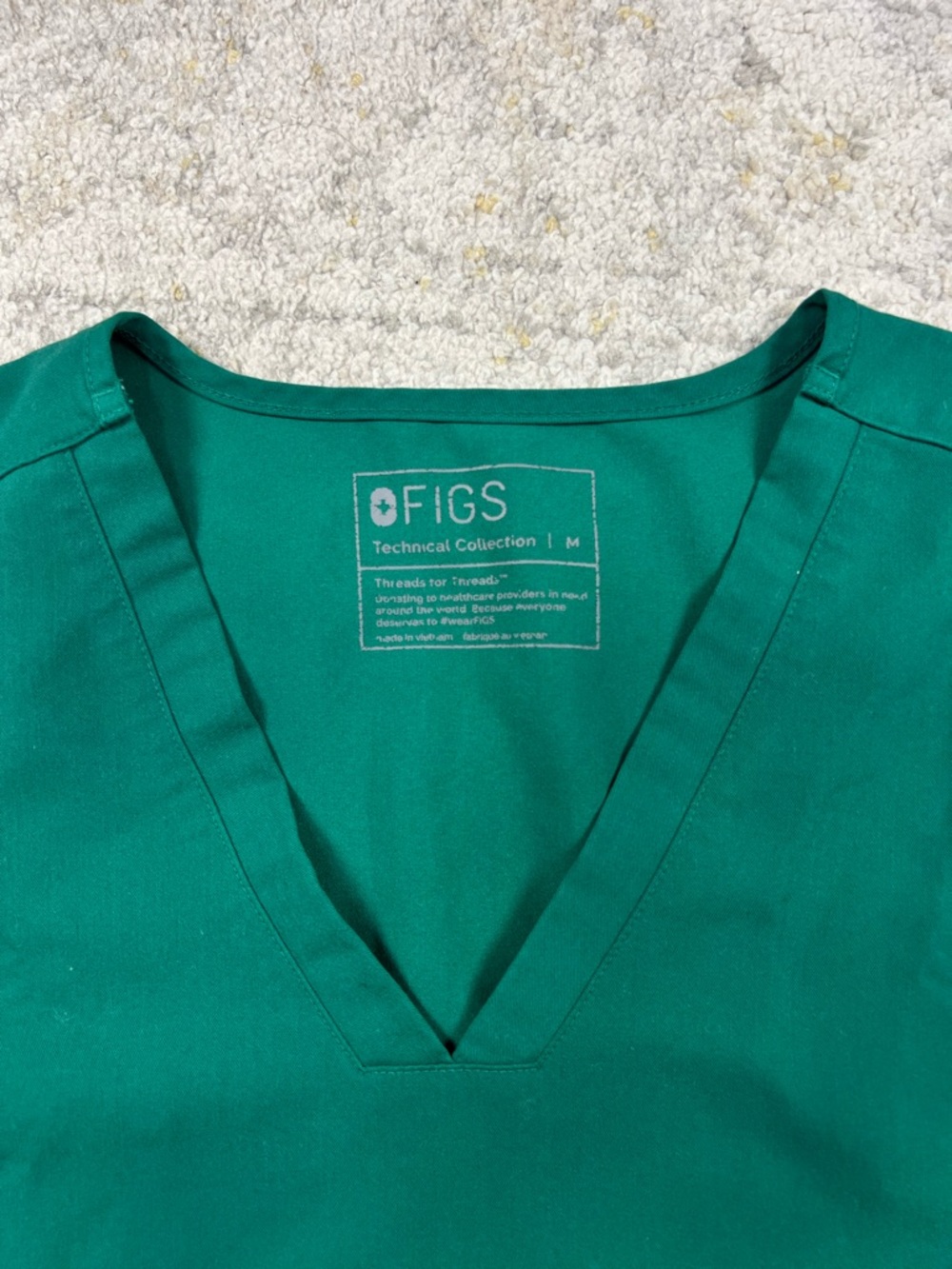 FIGS Casma & Yola Scrub Set Hunter Green Size M Women's EUC - Picture 5 of 11